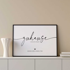 Einzugsgeschenk Haus Wohnung Koordinaten Bild Personalisiertes Zuhause Poster Familien Poster Weiss