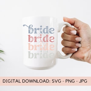 Retro Braut Sublimation Datei, Braut SVG Dateien, Braut Shirt SVG Designs, Braut Shirt SVG Designs, Future Mrs Tshirt svg, Sofortiger Download