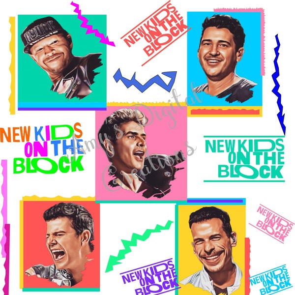 New Kids on the Block (NKOTB) 90's Sheets Inspired