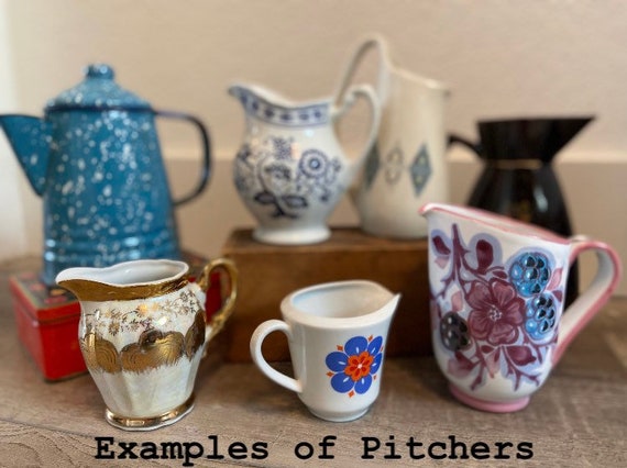 Collection of Curated Vintage and Thrifted Pitchers 