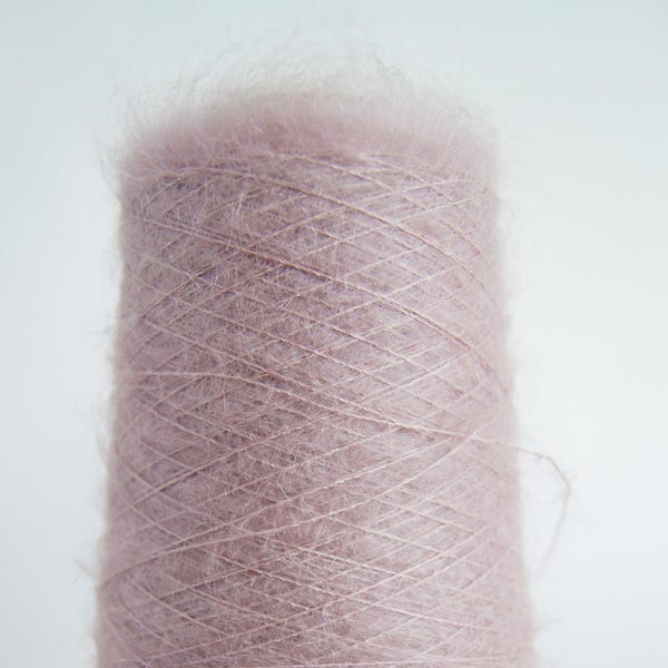 Mohair + silk yarn