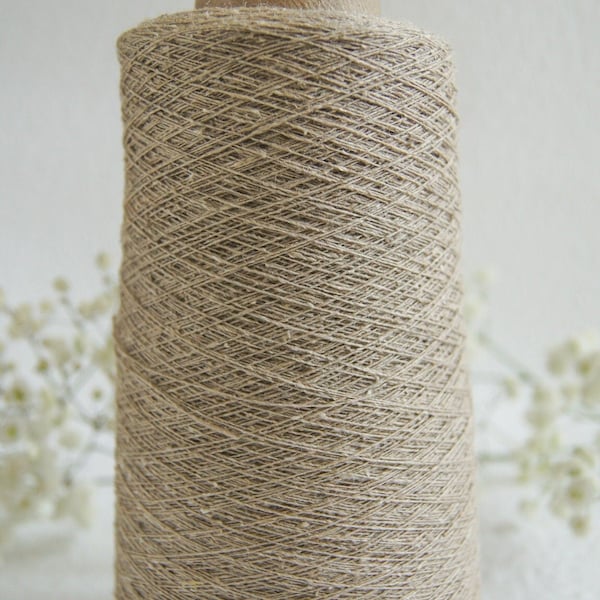 Japanese Wild Silk Yarn on cone, for knitting machine & weaving