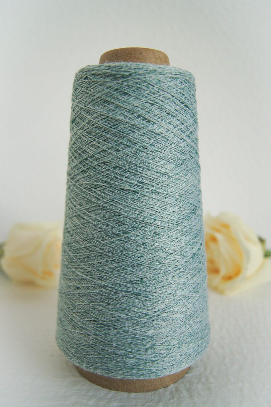 Linen and Merino Yarn on Cone Yarn for Machine Knitting and Weaving Etsy