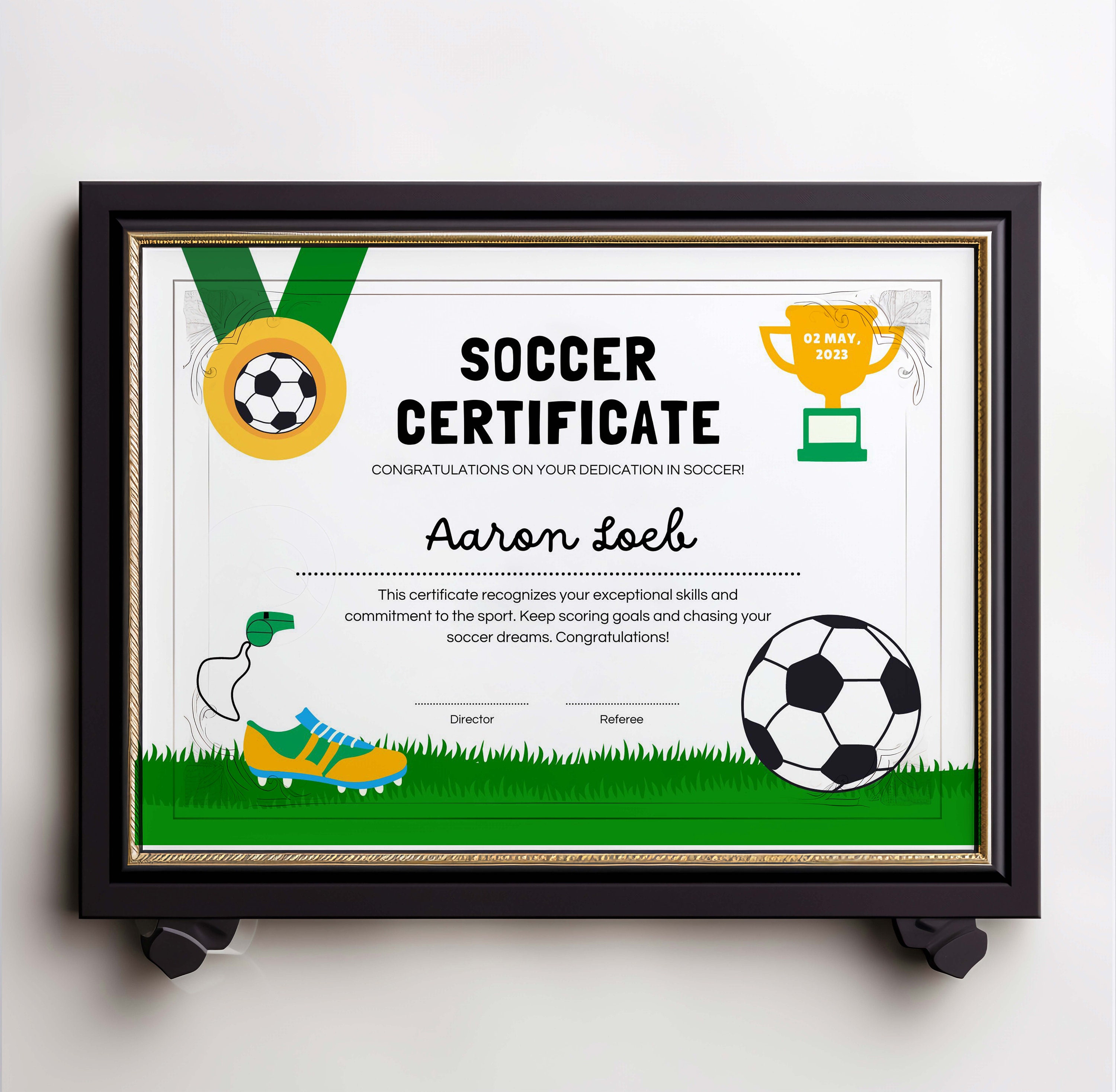 Editable Soccer Award Certificates, Award Ceremony Certificates, Printable Soccer Awards, Soccer ...