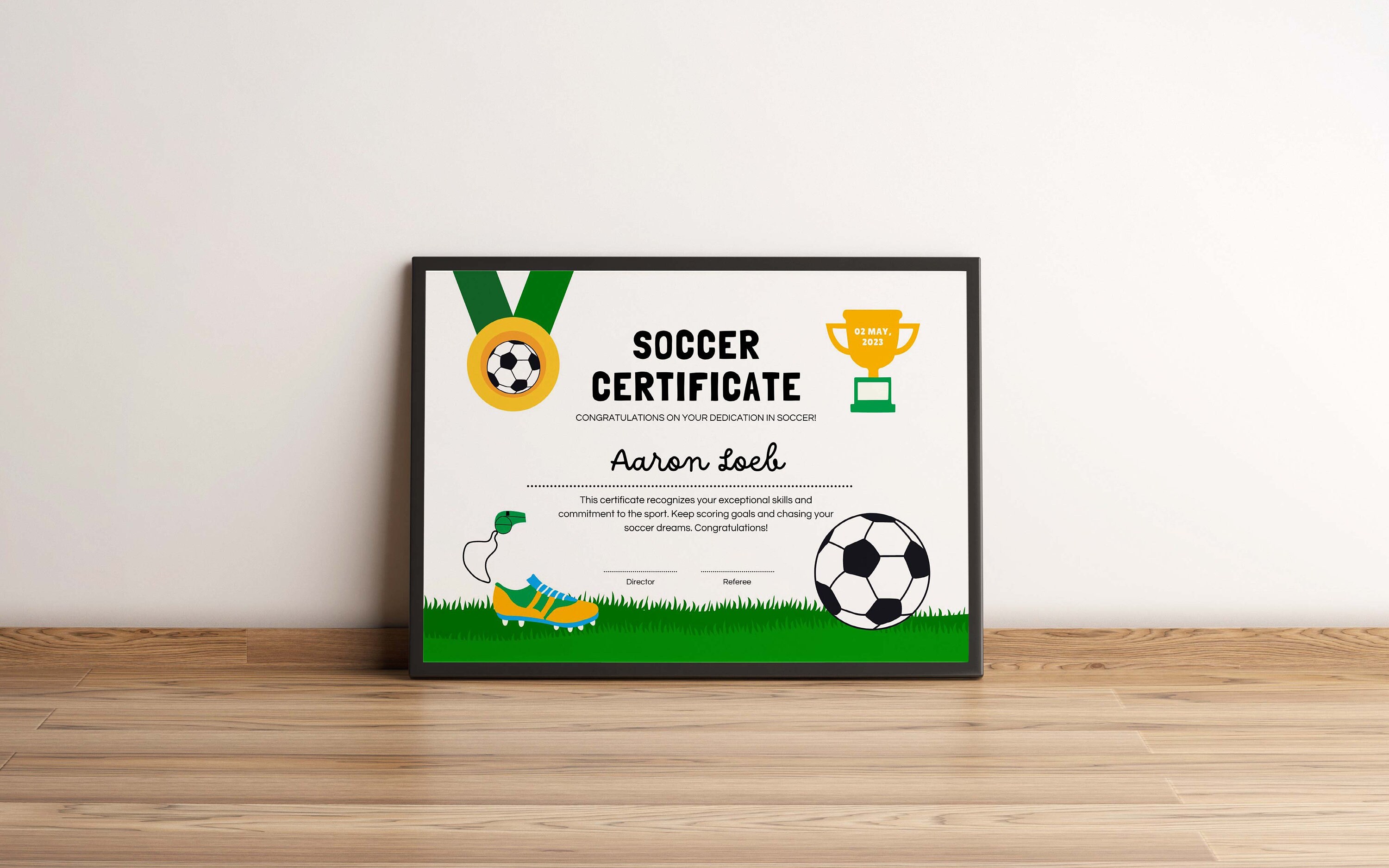 Editable Soccer Award Certificates, Award Ceremony Certificates ...