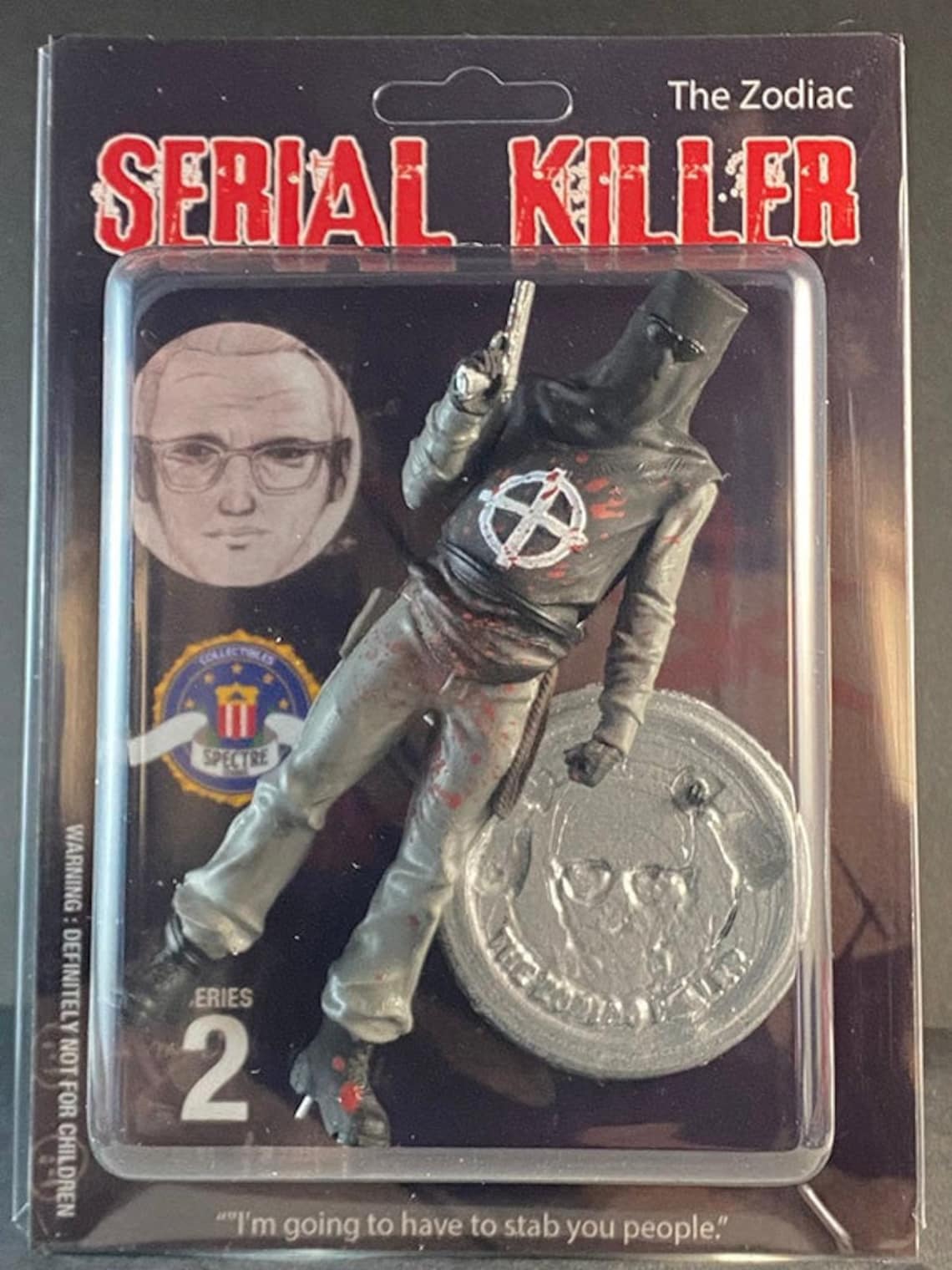 The Zodiac Action Figure Spectrestudios Serial Killer Etsy