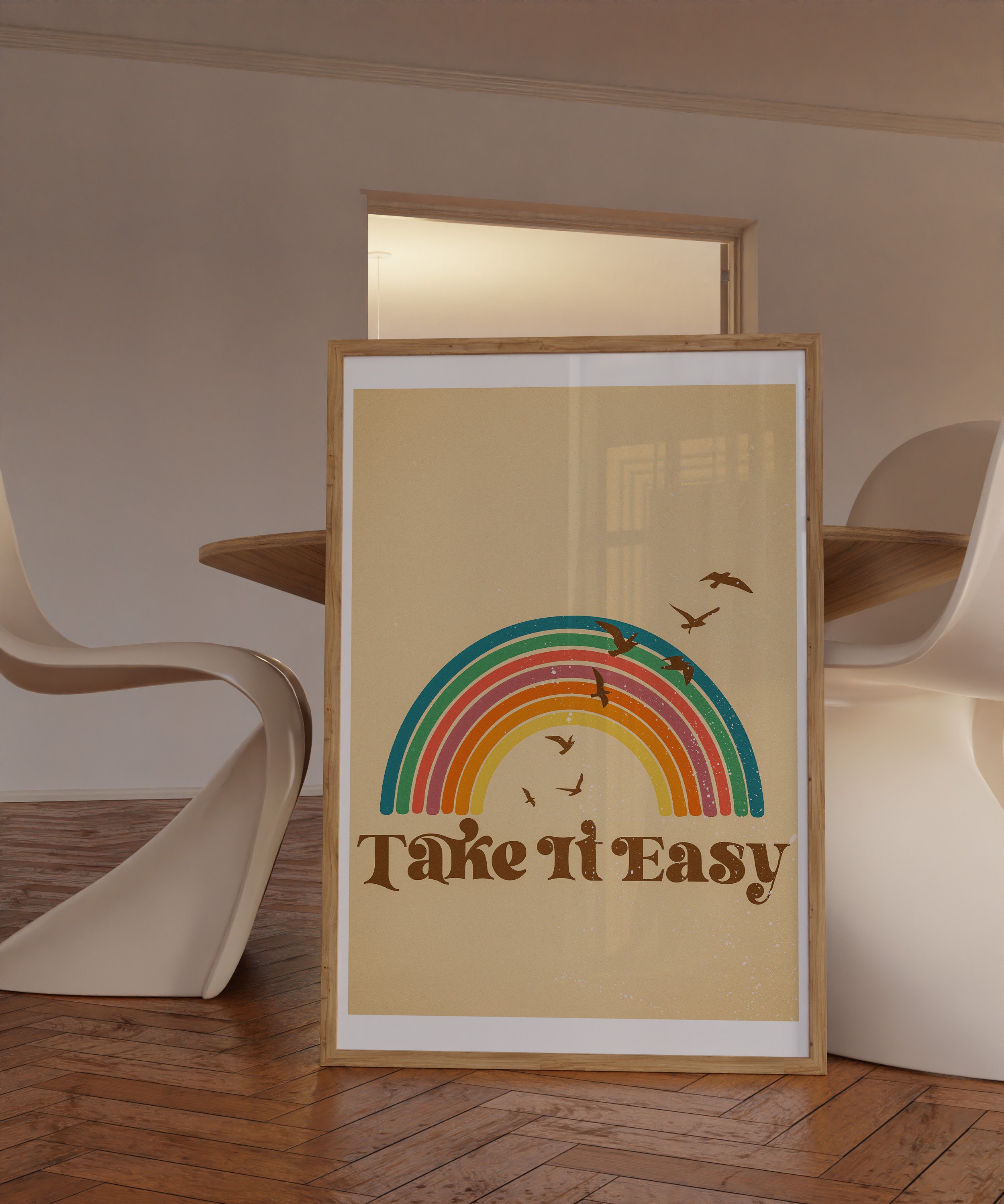 70s Wall Art 70s Retro Decorretro Rainbow Wall Artgroovy - Etsy