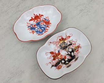 Vintage Japanese porcelain trinket dish | Vintage Japanese Nara porcelain and Ming Royale