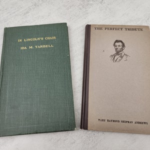 Vintage Abraham Lincoln book set | In Lincoln&#39;s Chair and The Perfect Tribute