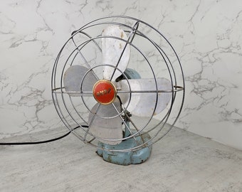 Mcgraw Zero Electric Desk Cage Fan 1275, Vintage Home Decor