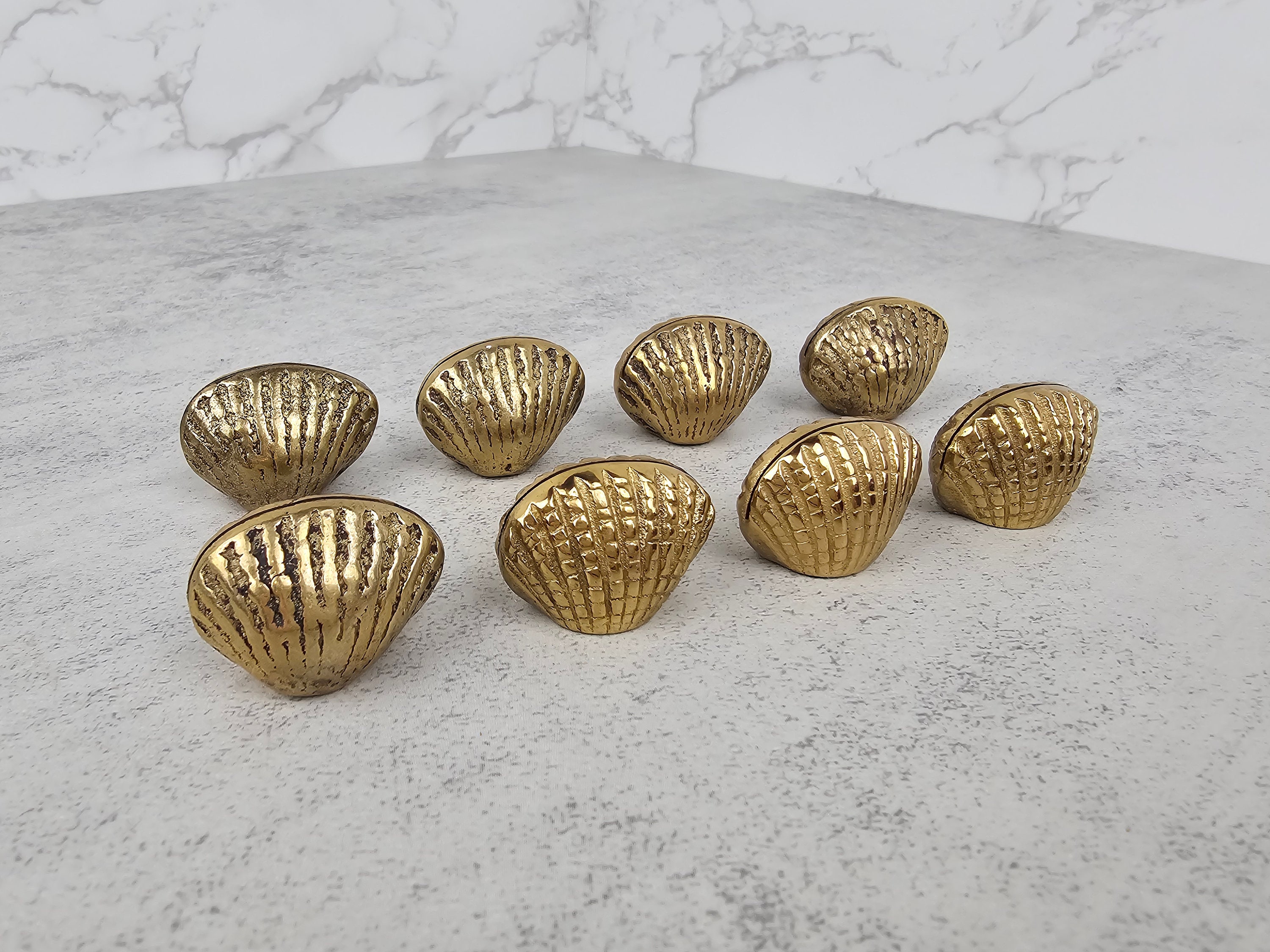 Vintage Brass Clam Shell Ornments/Trinket Boxes – Mustard Vintage