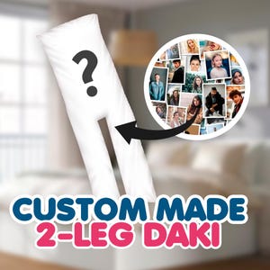 Oreiller fendu 2 pattes japonais sur mesure, housse de protection Dakimakura, bricolage photo personnalisé recto-verso fait main