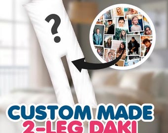Custom Made Japanese Hugging Body 2-LEG Split Pillow Dakimakura Cover Case DIY Personalized Photo Doublesided Handmade