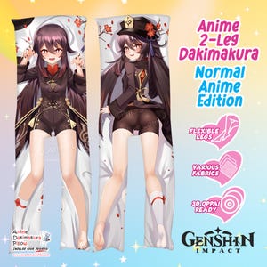 Housse de coussin japonais 2 jambes séparées sur mesure – Housse Dakimakura recto-verso personnalisée, faite main avec le motif de votre choix !