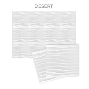 May include: White 3D wall panel with a wavy pattern. The panel is made of a lightweight material and is easy to install. The panel is shown in two different sizes.