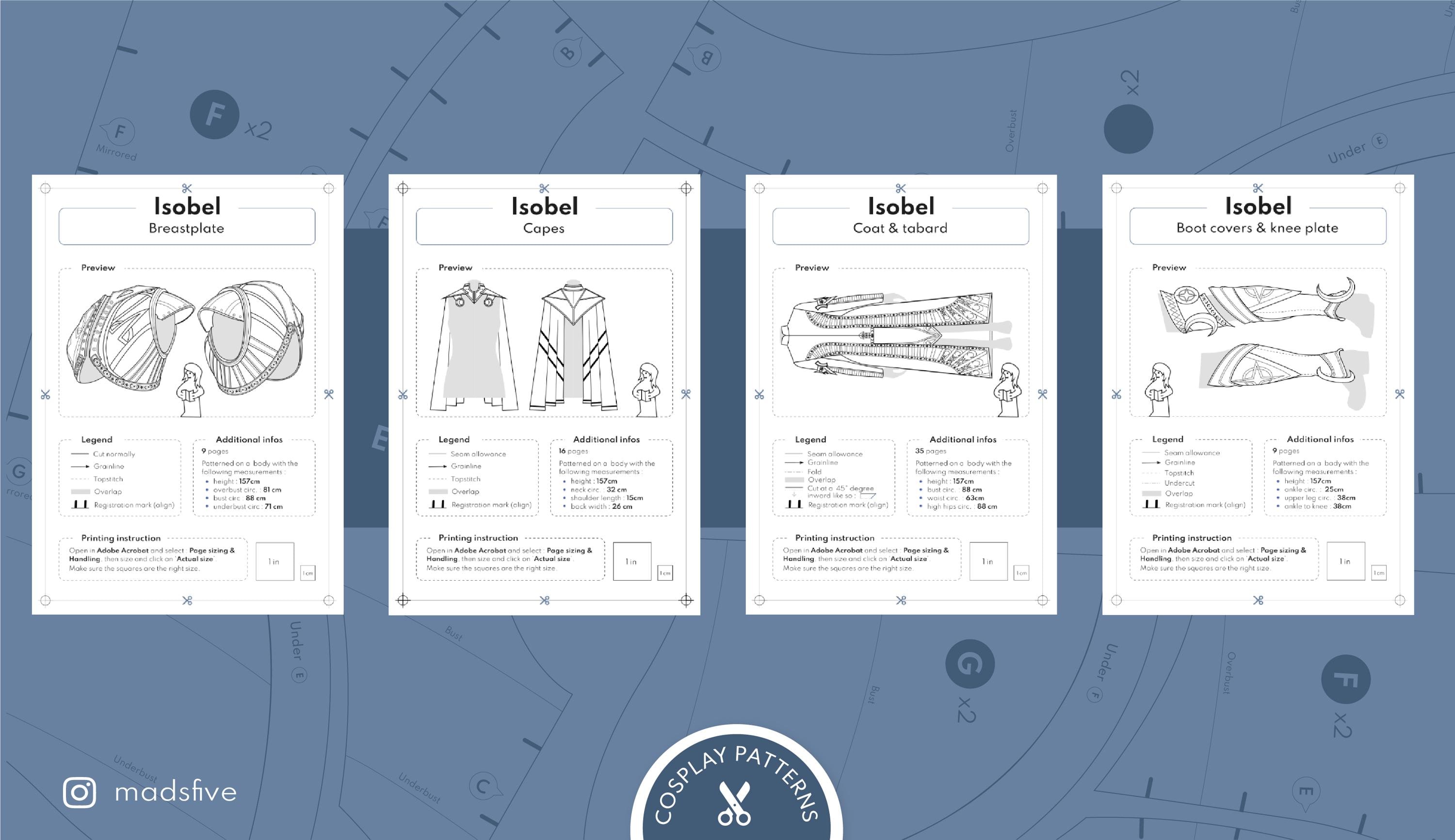 PATTERNS & TUTORIALS - Isobel Inspired Full Costume - Etsy