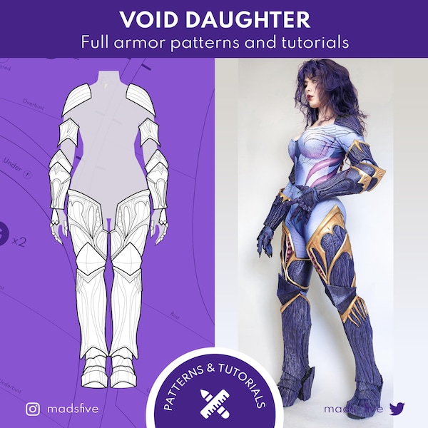 PATRONEN EN TUTORIALS - Void Daughter volledig pantser