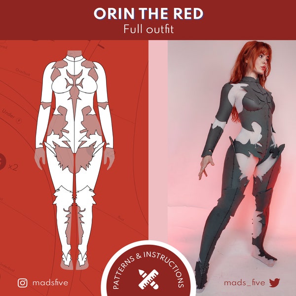 PATTERNS & ASSEMBLY INSTRUCTIONS - Orin the Red full armor