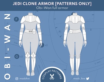 ALLEEN PATRONEN - Clone War Jedi/Obi-Wan volledig pantser