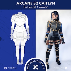 PATTERNS & TUTORIALS - Arcane S2 Caitlyn outfit + armor