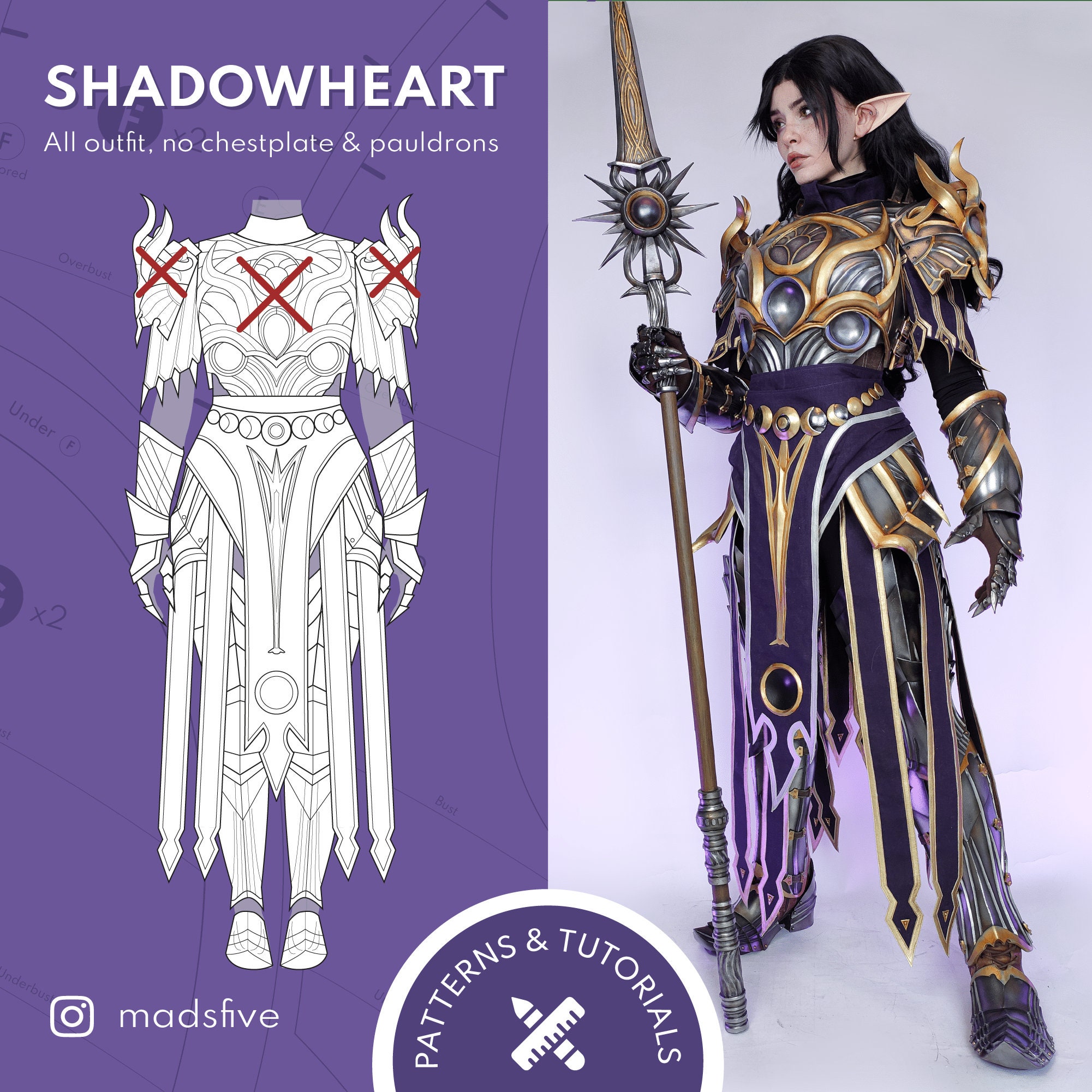 PATTERNS & TUTORIALS - Dark Justiciar Shadowheart No