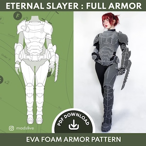 EVA Foam Cosplay Armor Pattern | Eternal Slayer Full Armor | Digital Download