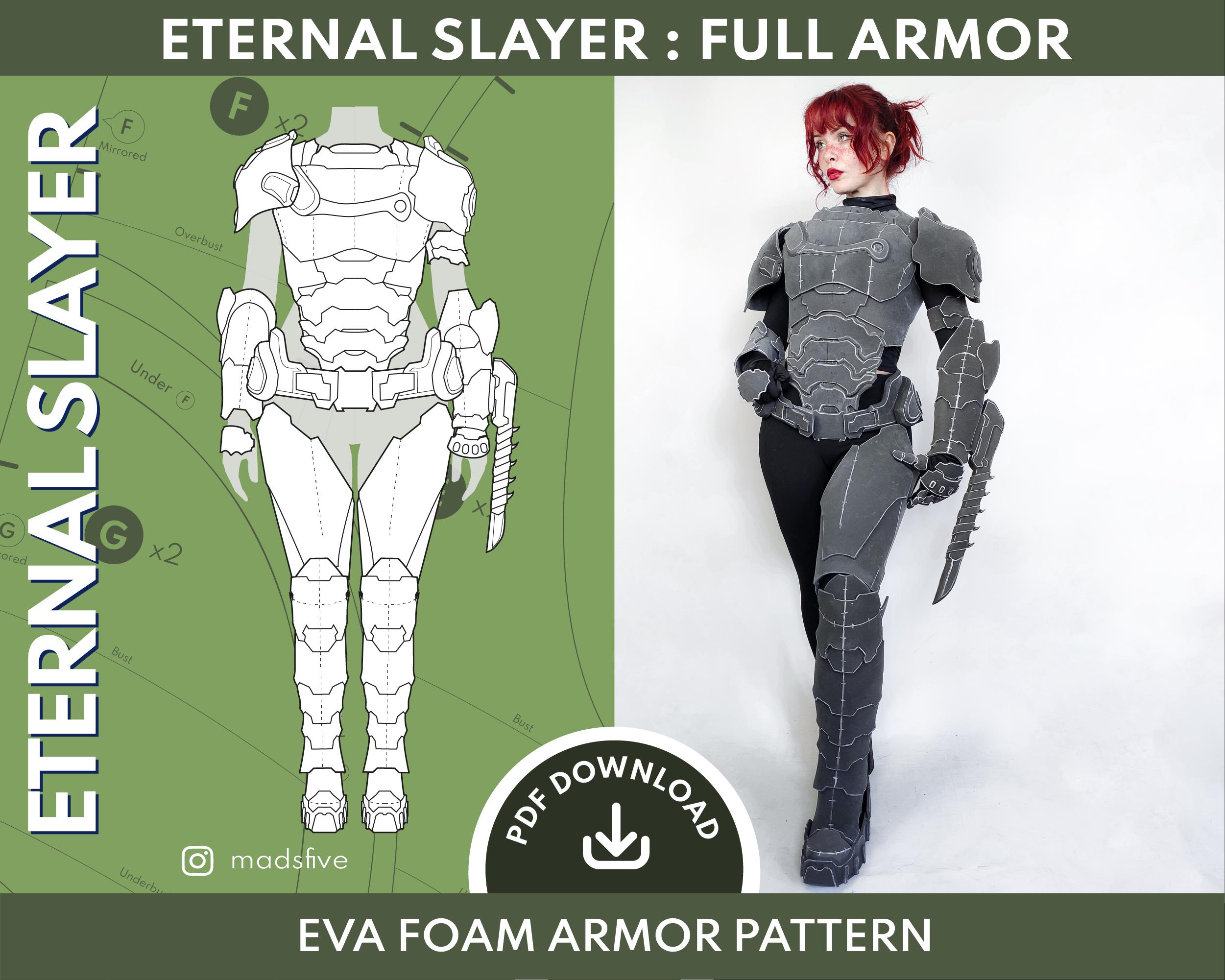 EVA Foam Cosplay Armor Pattern | Eternal Slayer Full Armor | Digital ...