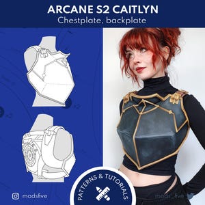 PATTERNS & TUTORIALS - Arcane S2 Caitlyn chestplate and backplate