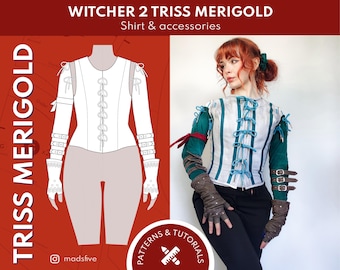 PATTERNS & TUTORIALS - Triss Merigold's inspired Shirt and accessories