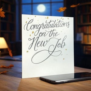 Congrats on the new job!