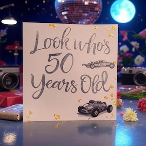 Cartão de aniversário de 50 anos!