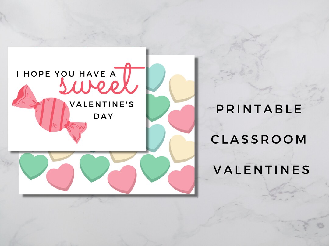 Downloadable Classroom Valentines, Printable Kids Valentines Cards ...