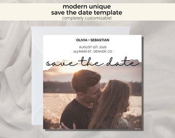Mariage moderne Save the Date, Nature Save the Date, Mountain Save the Date, Photograph Save the Date