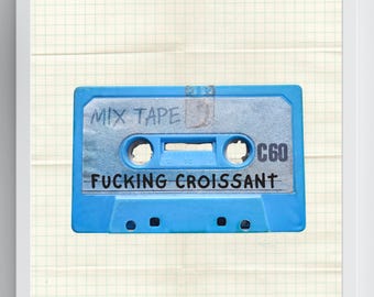 Póster de casete / Arte lírico inspirado en Jamie T