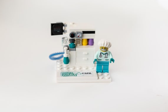 Custom Mini Anesthesia Machine Building Block Set made with LEGO®| Desk Decor | Nurse Anesthesia Gift | SRNA Gift | CRNA School Gift