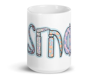 SRNA White glossy mug