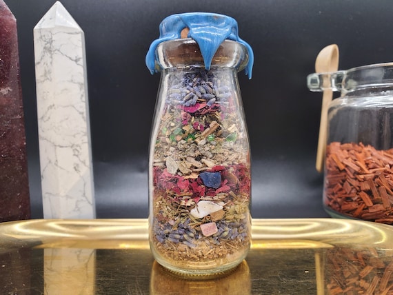 Bring Me Peace Spell Jar, Handmade Witchcraft Decor