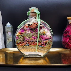 Wealth & Money Spell Jar, Custom Magic Intention Bottle Spell, Abundance and Prosperity Magick, Manifest Wealth Spell, Money Spell Magick