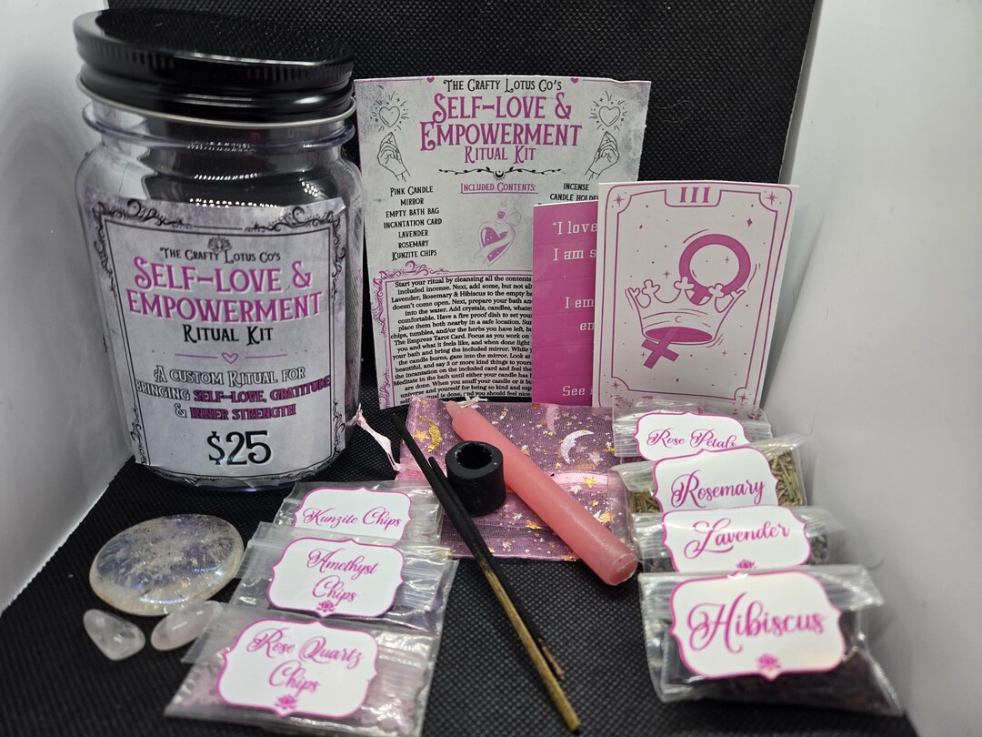 Self-love & Empowerment Magick Ritual in a Jar, Confidence Boost Magic ...