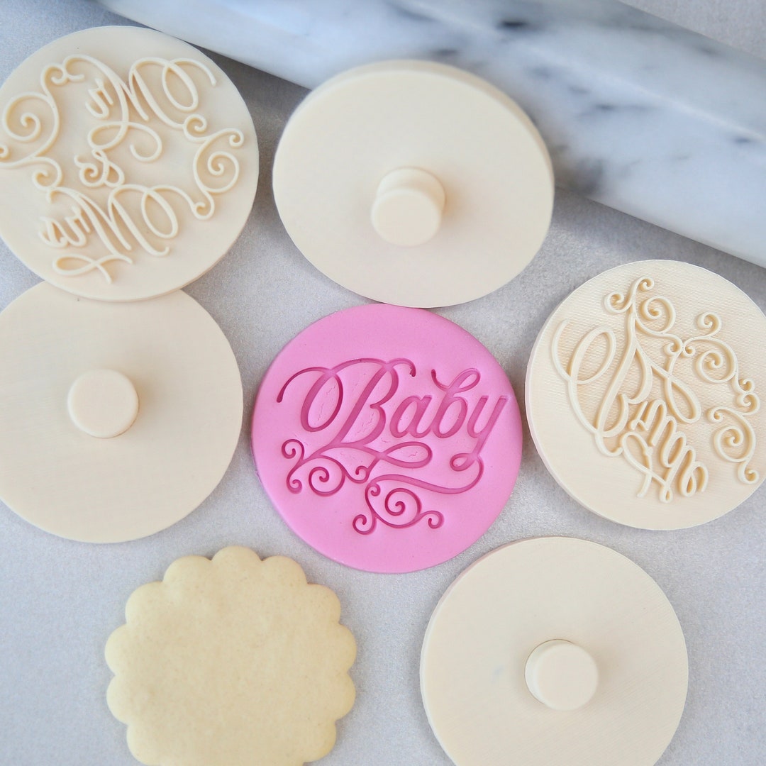 Baby Stamp Embosser Baby Shower Cookie and Fondant Cutter - Etsy
