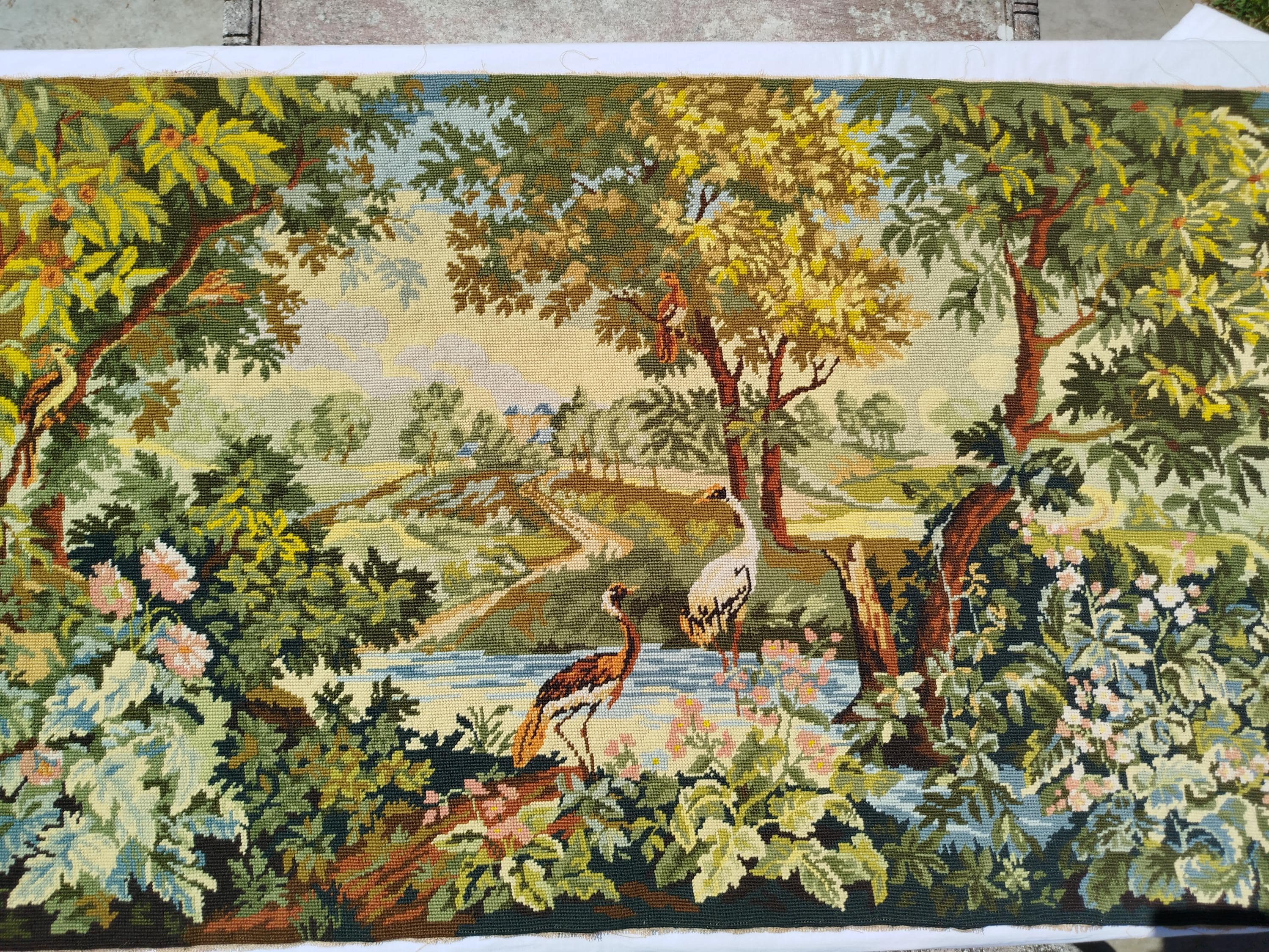 Tapisserie Jacquard d'Aubusson Vintage, France, 1980s