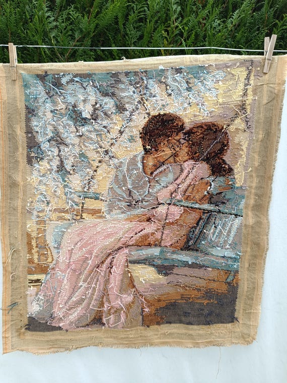 Tapestry like embroidery on canvas hotsell