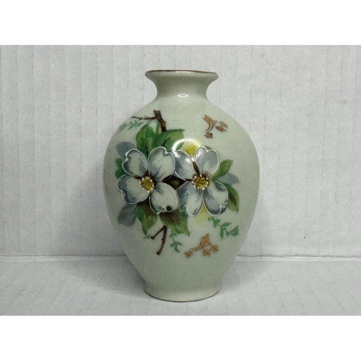 Vintage Dogwood Flowers Porcelain Bud Vase - Etsy