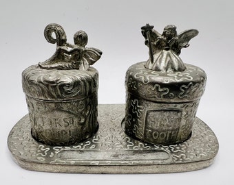 Baby’s First Tooth First Curl Pewter Trinket Box