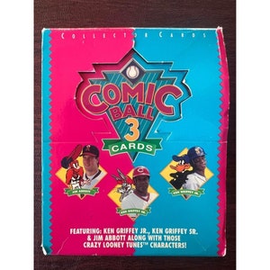 1992 Upper Deck Comic Ball 3 Looney Toons Ken Griffey Jr .& Jim Abbot