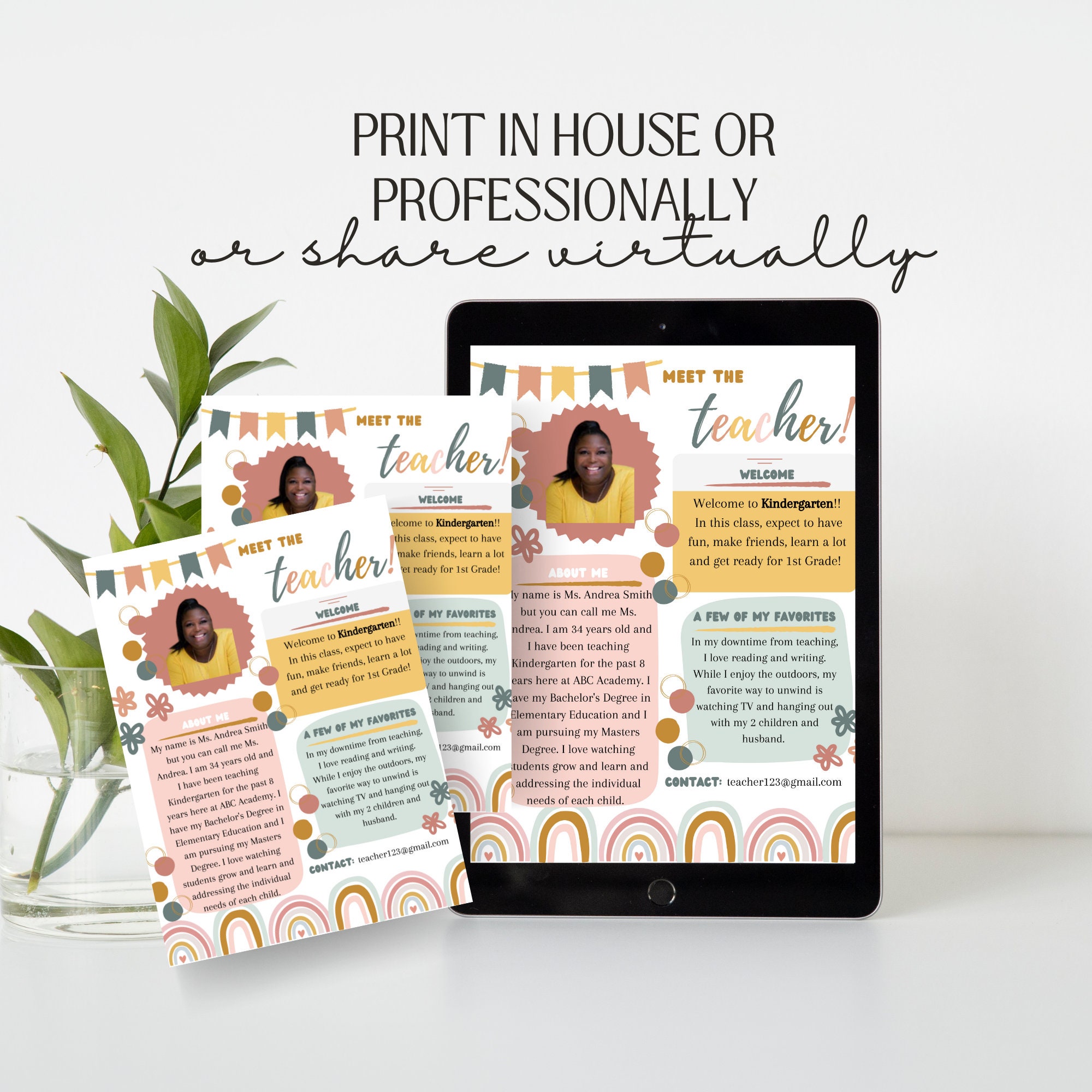 Meet the Teacher Template, Teacher Introductory Template, Teacher Meet the Teacher Template, Teacher Introductory Template, Teacher