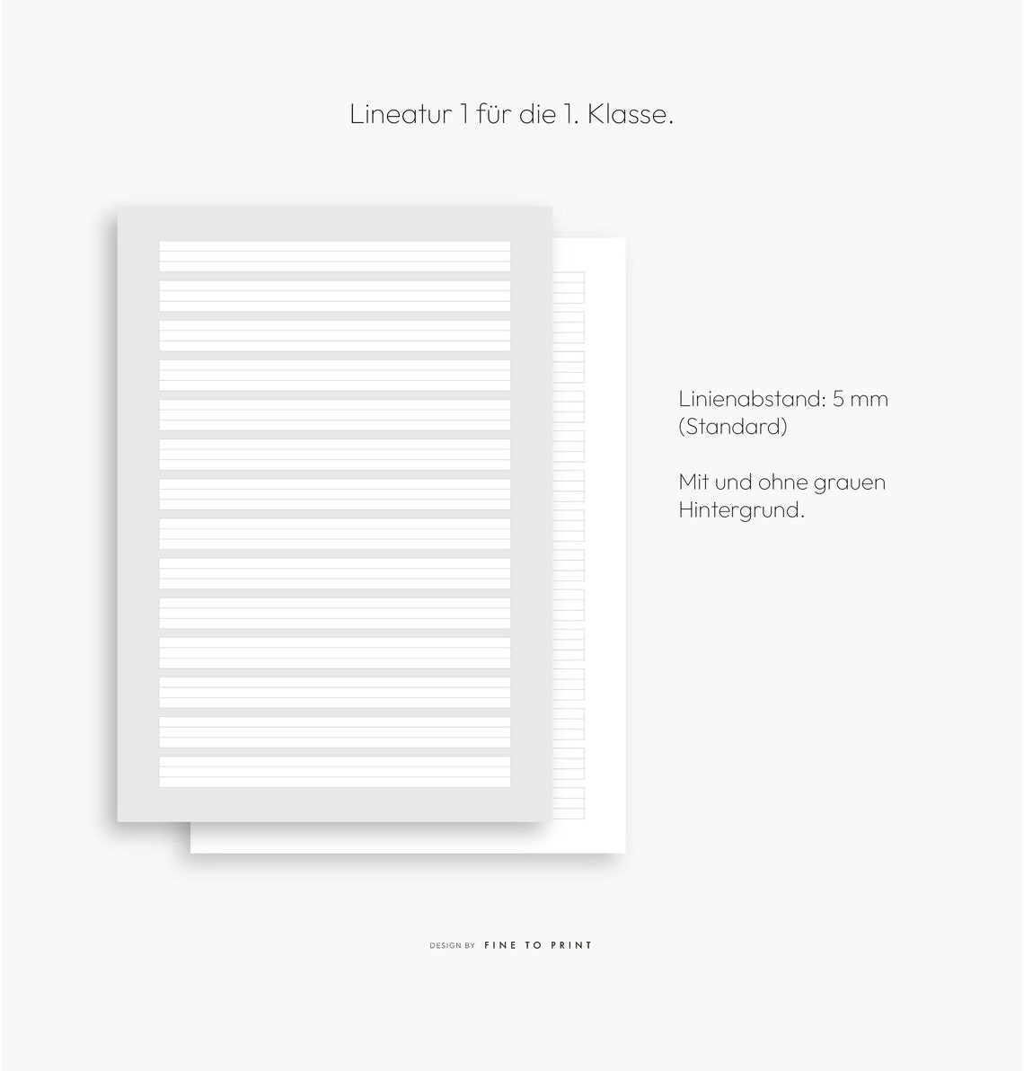Liniertes Papier, Lineatur 1 2 3, Schule, 1. Klasse, 4. Klasse