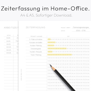 Time Tracker Printable, Time Log, Time Management, Activity Tracker, Template, A5 Planner Inserts, PDF Download