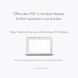 Recipe Template, Recipe Sheet, Recipe Book, Meal Planner, A4, A5 PDF, Download, German image 6