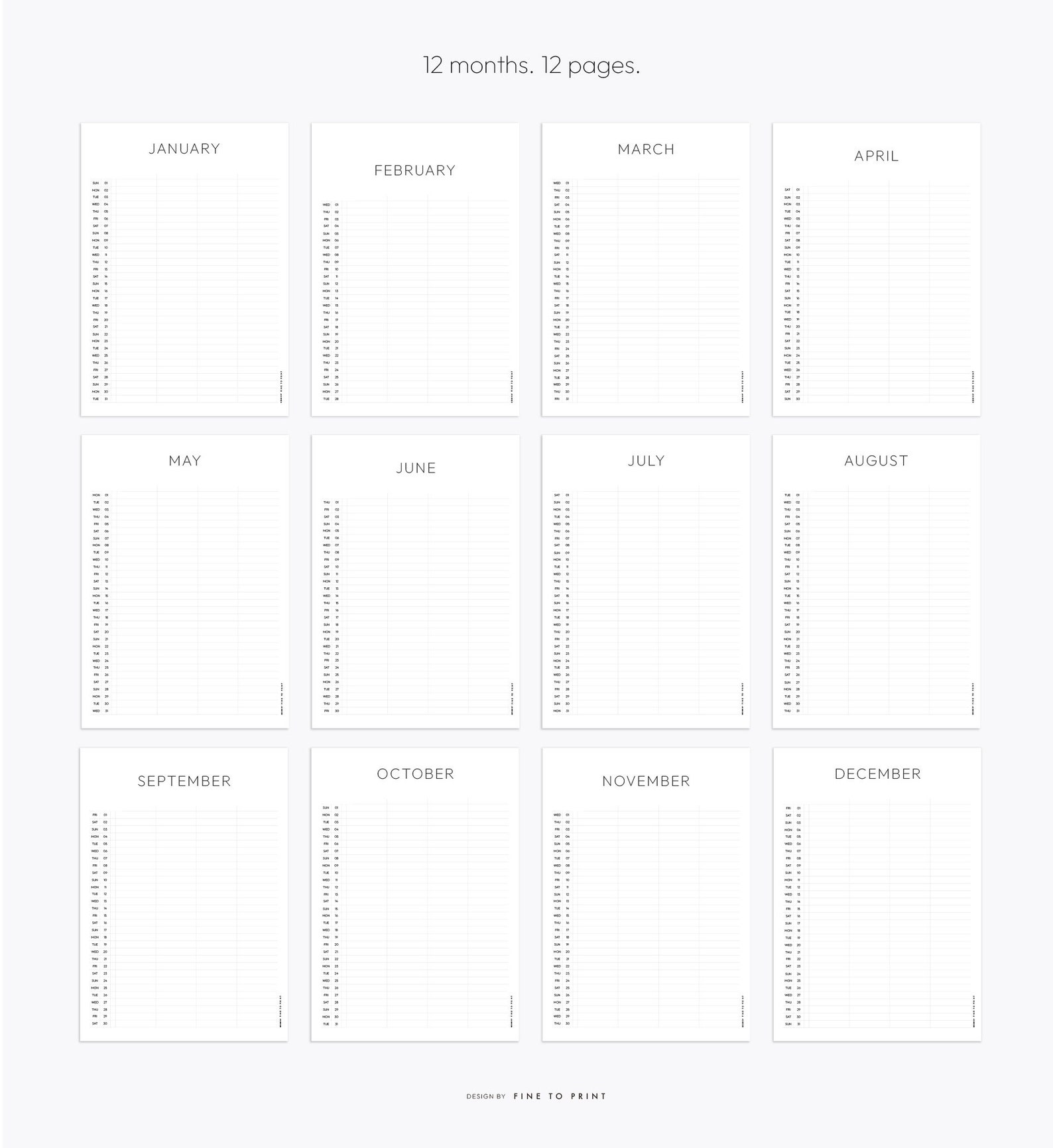 Family Calendar Planner 2024 Wall Calendar Family Etsy